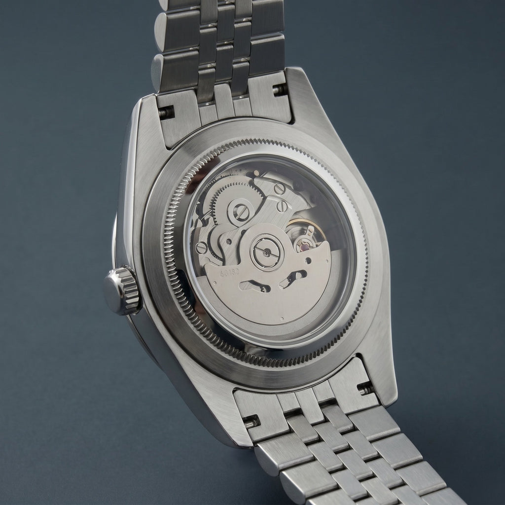 Hralys - Montre Seiko Mod Datejust Arabic Rose