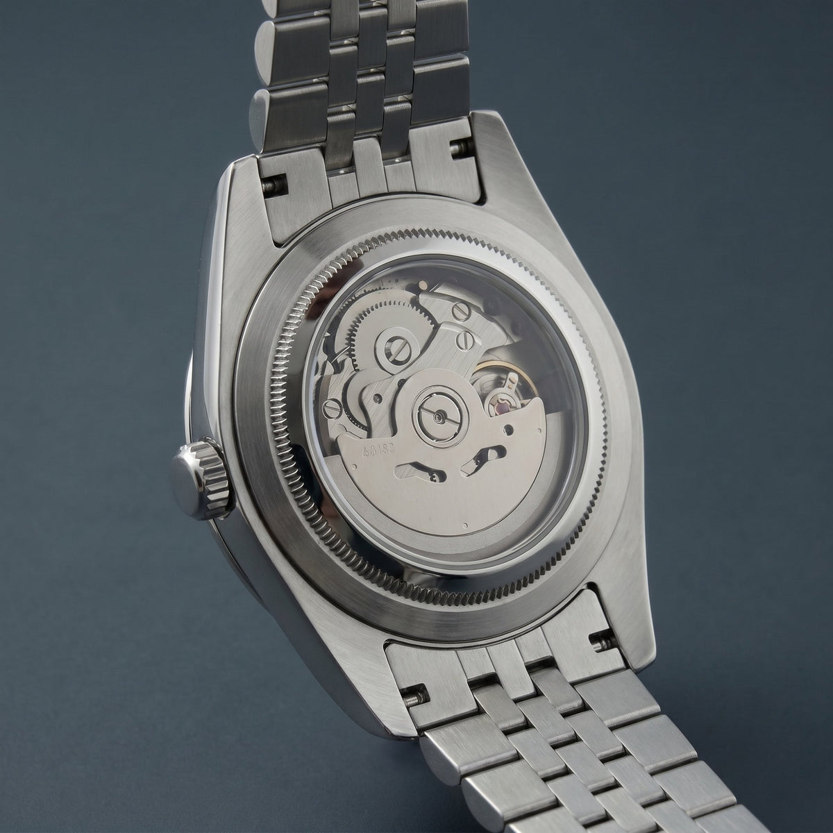 Hralys - Montre Seiko Mod Datejust Arabic Rose
