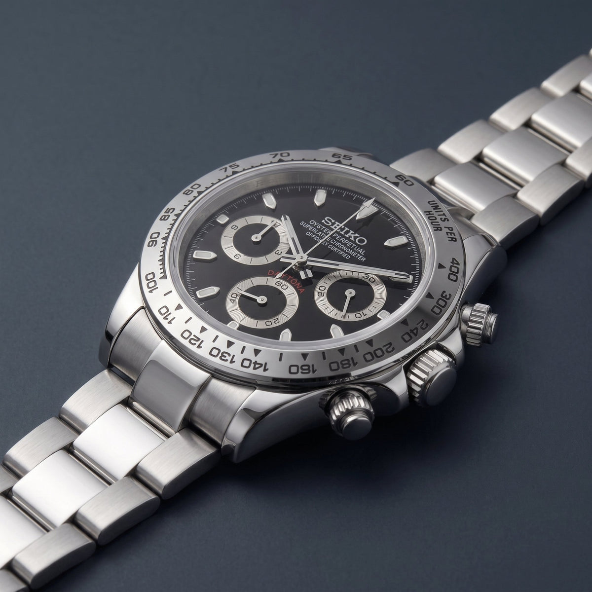 Seiko Mod Daytona Noir