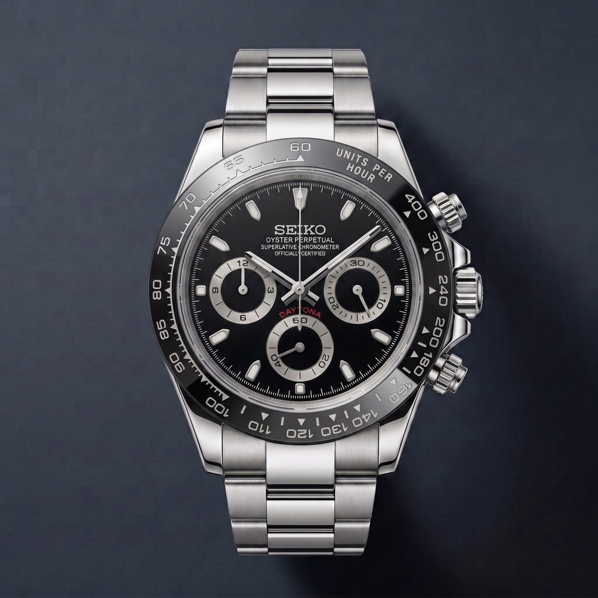 Seiko Mod Daytona Noir