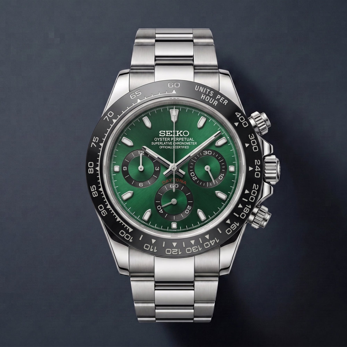 Seiko Mod Daytona Vert