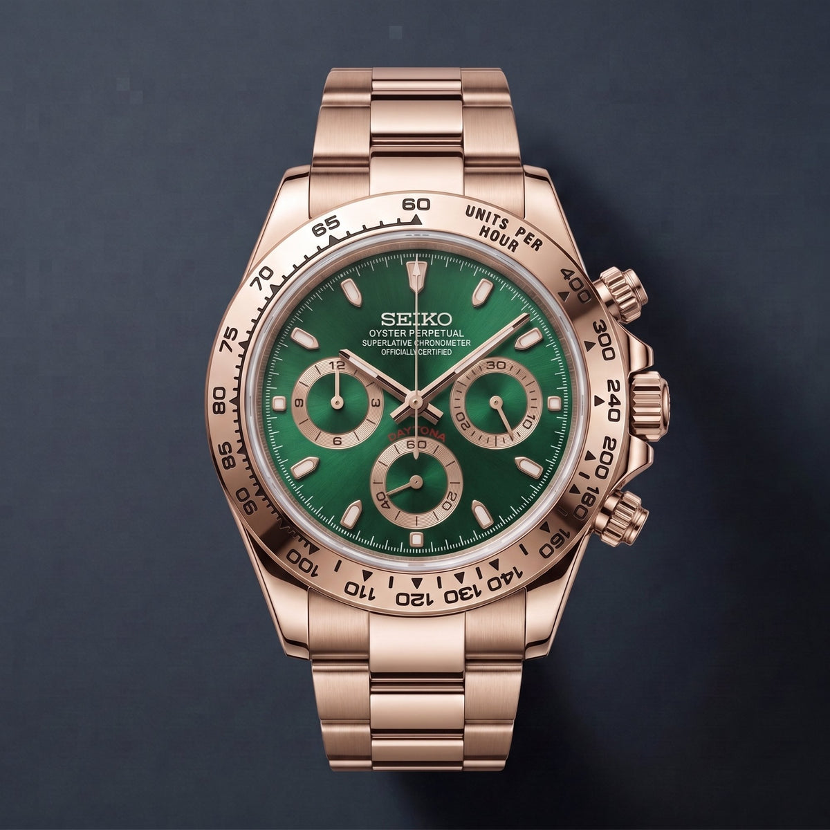 Seiko Mod Daytona Vert