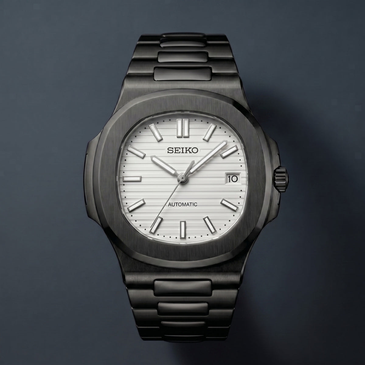 Seiko Mod Nautilus Blanc
