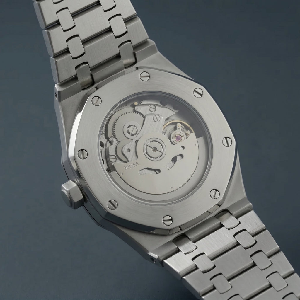 Horalys - Montre Seiko Mod Royal Oak Bleu